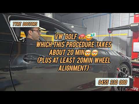 Steering wheel reset alignment on a BMW
