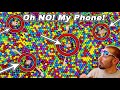 4 KIDS Prank DAD With iPhone In Ball Pit Pool!