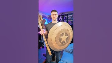Cardboard Captain America Shield And The Stormbreaker! #captainamerica #epiccardboardprops