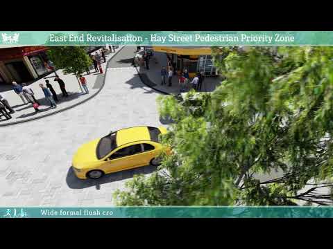 Hay Street Pedestrian Priority Concept: Fly-Through