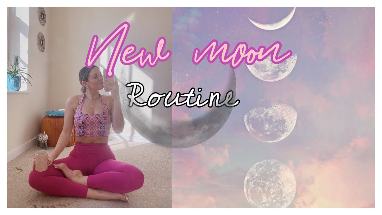 NEW MOON ROUTINE| YOGA, SETTING INTENTIONS VLOG