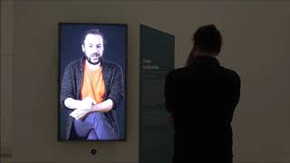 Abe Rábade na exposición "Galicia, un relato no mundo"