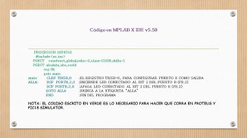 MPLABX V 5.50 | ENCIENDE Y APAGA LED EN ENSAMBLADOR PIC18F4550