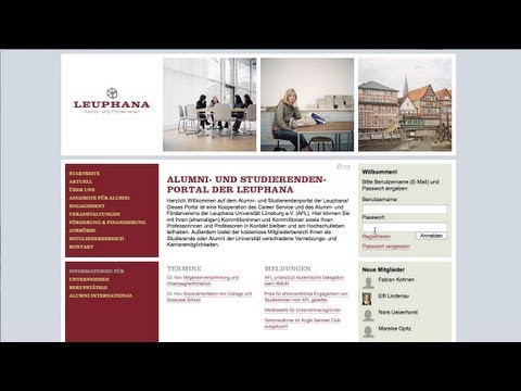 Studierenden- und Alumni- Netzwerk der Leuphana