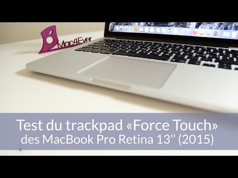Test du trackpad haptique "Force Touch" des MacBook Pro Retina 13"