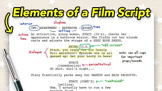 Basic Elements of a Film Script for BEGINNERS! (How To Format, Read and Write a Screenplay!) screenshot 1