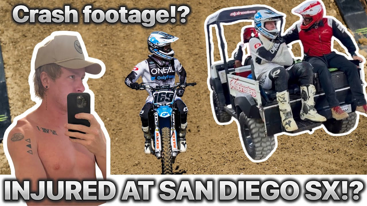 San Diego SX VLOG!! Injury!? Big Crash!?