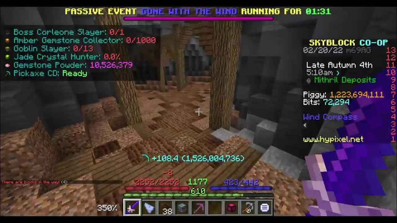 crystal hollows mithril hypixel skyblock YouTube