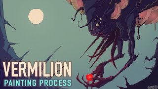 Vermilion - Digital Drawing and Painting process (time-lapse)
