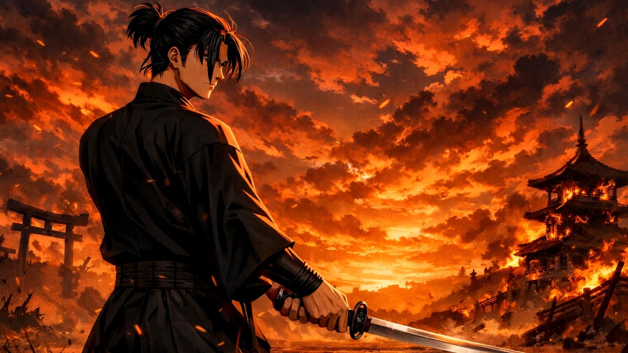 🎵 Part 15 The Flame of Courage and Hope _ The Lone Wolf Ronin (Instrumental)