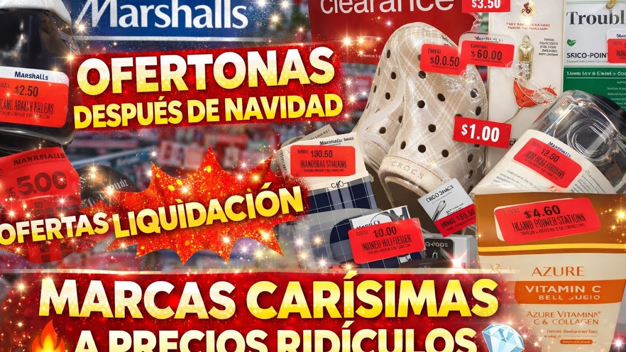 ESTO NO PASA EN OTROS PAÍSES 😱 Marshalls Liquida Marcas Carísimas a $0.50 DESPUES DE NAVIDAD🔥