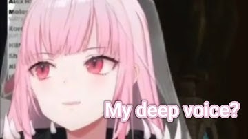 Calli worried about her deep voice