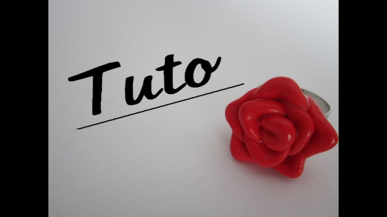 Tuto fimo - Rose - YouTube