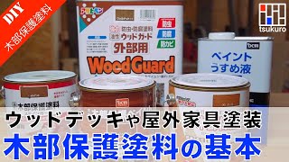 【木部保護塗料の基本】ウッドデッキやウッドフェンスに木部保護塗料の基本を解説！