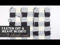 How to Fasten Off and Weave in Ends THREE WAYS | Crochet Tutorial for Beginners