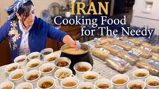 #50 IRANShe Cooks A Lot Of Food For The NeedyCountry Woman Daily Life in the Village of Iran 2024