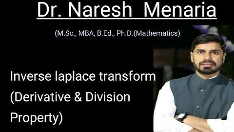 Inverse laplace transform | derivative and division property