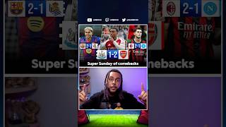 Arsenal + Barca crazy comebacks! Sunday roundup in 90 secs!