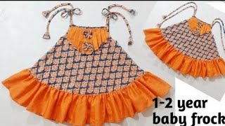 Baby frock baby dress baby frock cutting and stitching 1-2 year baby frock baby designing frock ll
