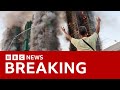 At least four killed as fire engulfs Hong Kong apartment blocks | BBC News