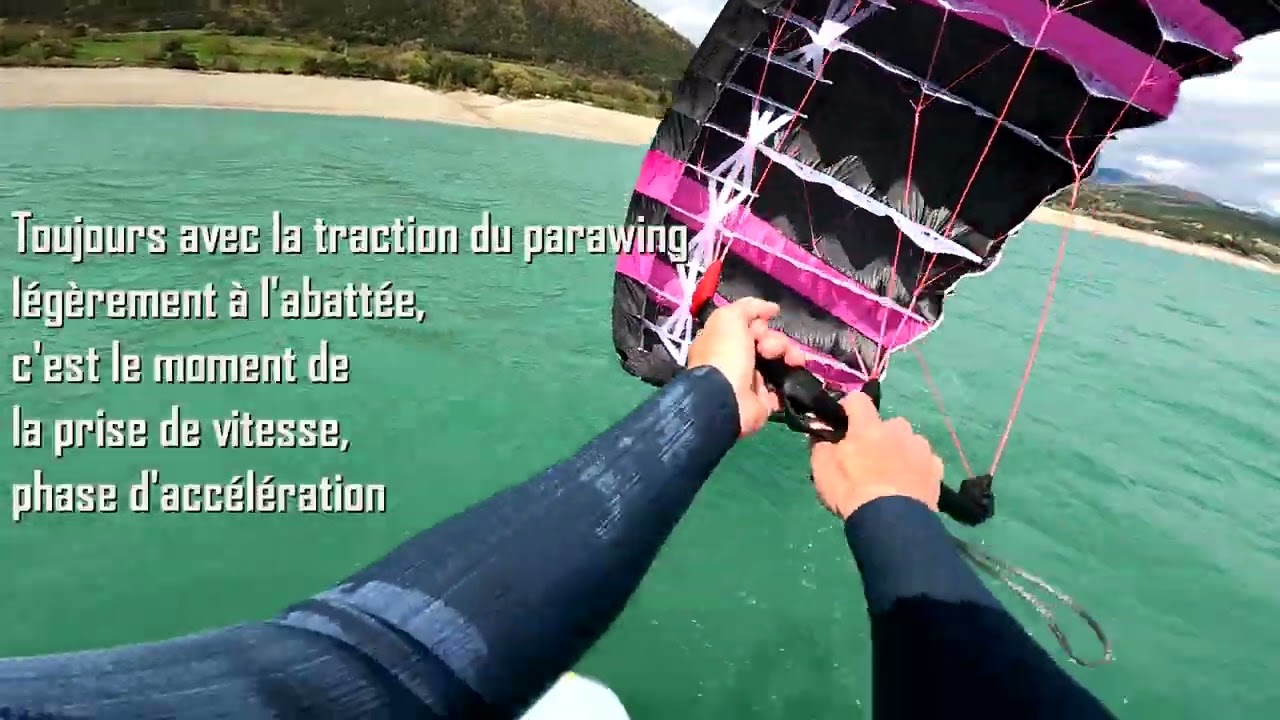 parawing, démarrage et take off