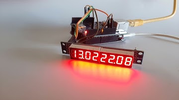 Arduino Ethernet Shield & MAX7219 8-digit LED Display - Get Time and Date From the Internet