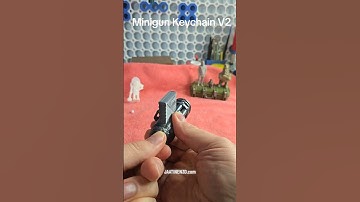 Minigun Keychain Blaster V2 on MakerWorld! #3dprinted #airsoft #keychain #toys #3dprinting