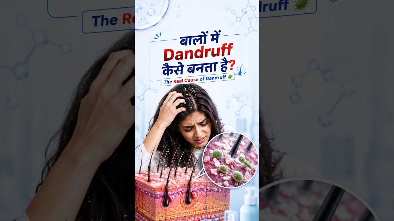 Baalo Me Dandruff Kyu Hota Hai? ️ |  The Real Cause of Dandruff
