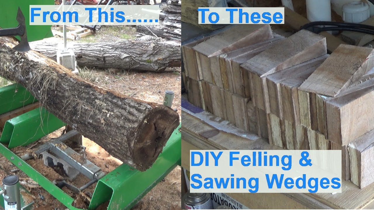 HOW TO Crack Cut Wood Logs with wood wedges and a 6-kilo club 