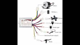 DC Brush Motor Speed Controller 36V 800W 48V Electric Scooter Bicycle E-bike Motorcycle Accessories