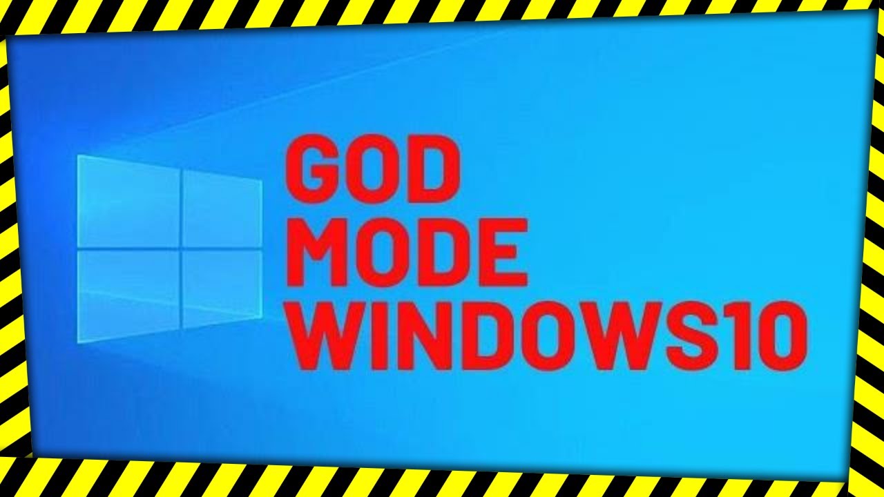 God mode in Windows 10 See How to Create it. (Secret feature of
