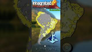 Integrated Disaster Risk In S.America | #capcut #shorts #geography #disaster #geovisionmapsIX