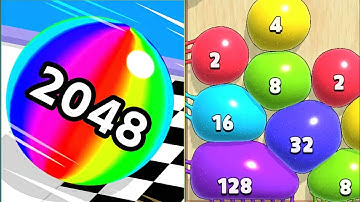 Ball Merge 2028 vs Blob Merge 3D Games_All Levels Gameplay(iOS & android) Satisfying Games Part:1