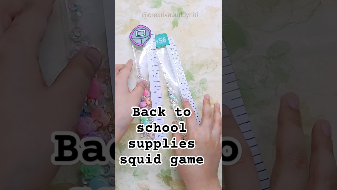 Shaker ruler 📏 I Back to school suppy squid game 2 
