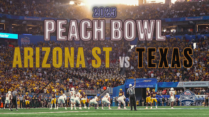 Arizona State vs. Texas Highlights | 2025 Chick-fil-A Peach Bowl CFP Quarterfinal | @cfbhall