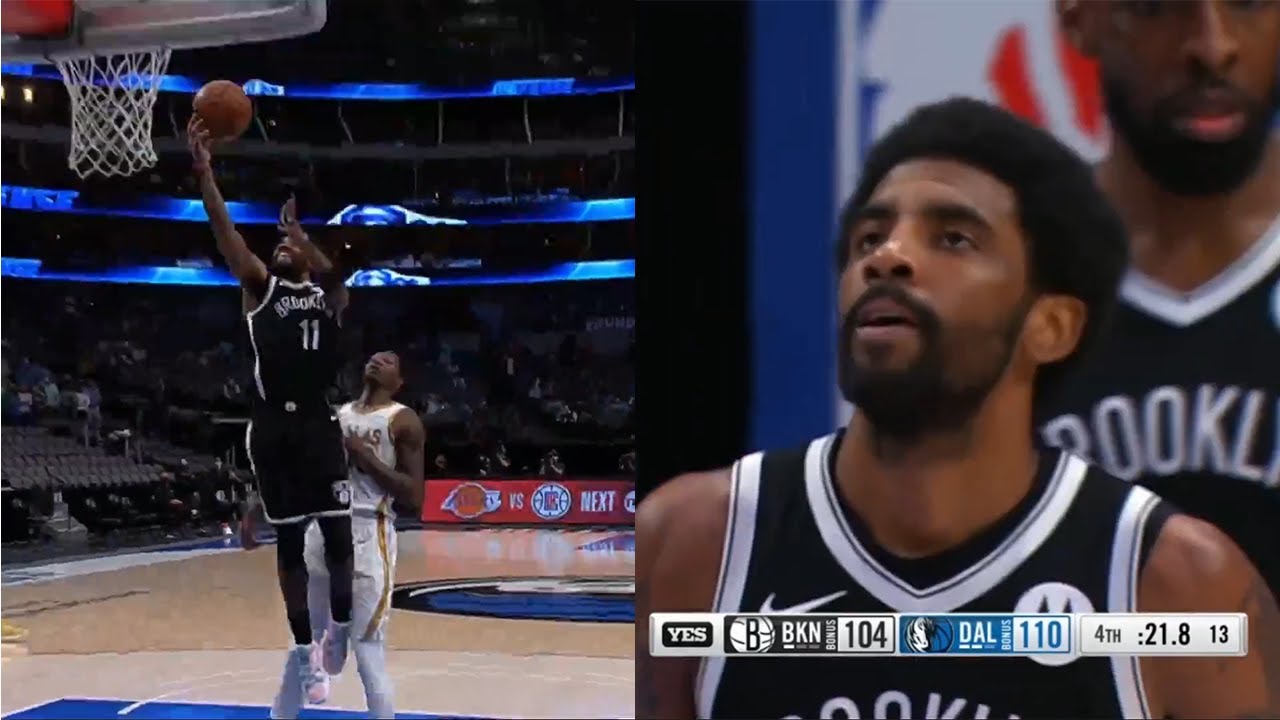 Kyrie Irving airballed a wide open layup in crunch time | Mavs vs Nets ...