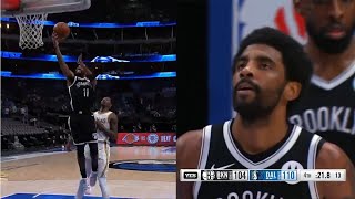 Kyrie Irving airballed a wide open layup in crunch time | Mavs vs Nets