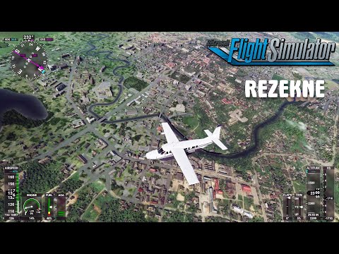 ► Microsoft Flight Simulator 2020 - over Rēzekne, Latvia, departure from Rezekne (EVRN) -4K-RTX 2080