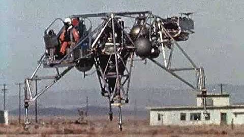 Early Lunar Landing Research Vehicle Test Flight