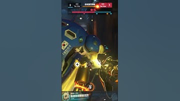 Super Close Fight for the Checkpoint in Overtime #shorts #overwatch #mercy