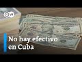 En los bancos escasean los dlares euros y pesos cubanos