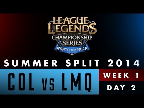 LCS NA Summer Split 2014 - Week 1 Day 2 - COL vs LMQ