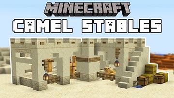 Minecraft 1.20 - Camel Stable Tutorial (How to Build)