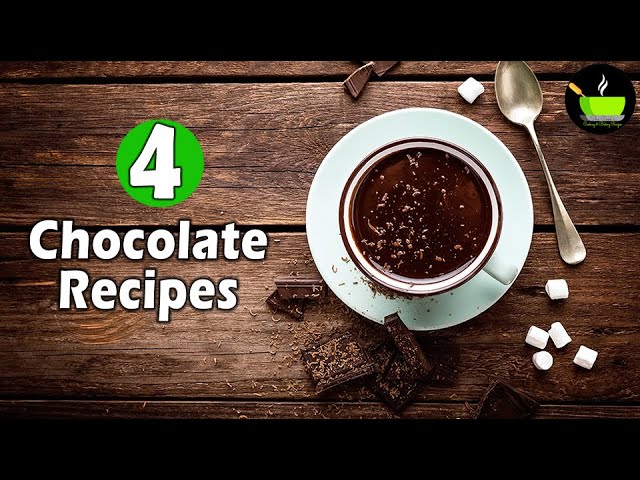 4 Easy Chocolate Dessert | Best Desserts With Chocolate | Choco Bar Ice Cream | Chocolate Recipes | She Cooks