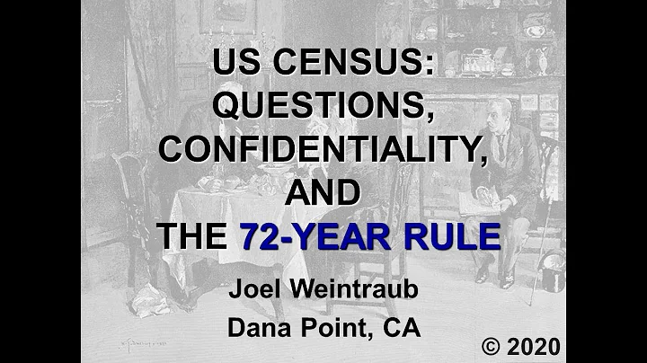 US Census: Questions, Confidentiality, and the 72-...