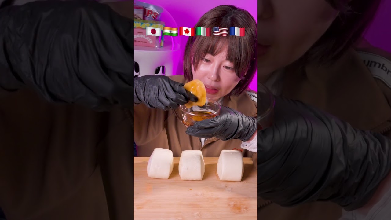 Mantou Meets World Flavors 🌎😋 #fyp #mukbang #asmr #mantou