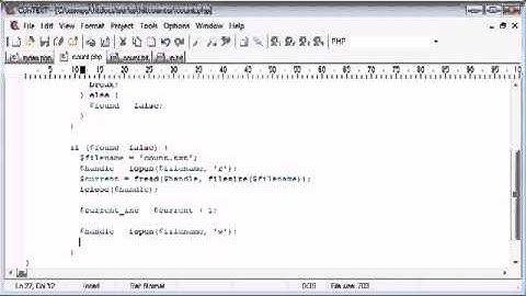 PHP Tutorial For Beginners | Creating a File Based Unique Hit Counter Part 3