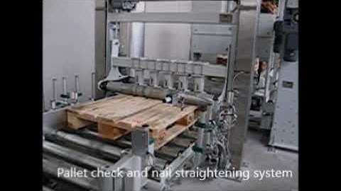 Pallet check and nail straightening system