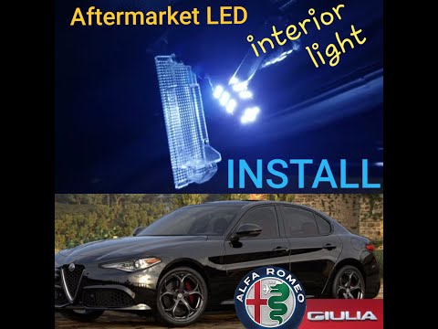 Aftermarket LED bulb install on 2019 Alfa Romeo Giulia