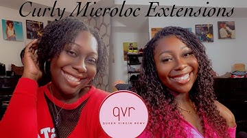 Curly Microloc Extensions | QVR Deep Wave Human Hair